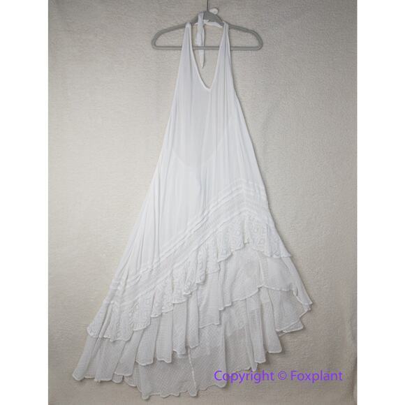 New! Free People Slice Of Heaven Halter Midi Dress endless summer, no size tag - Picture 2 of 14